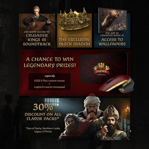 Crusader Kings 3 - Инициатива Legends of Crusader Kings III приветствует новых игроков 